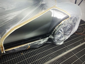 фото покраска элемента авто